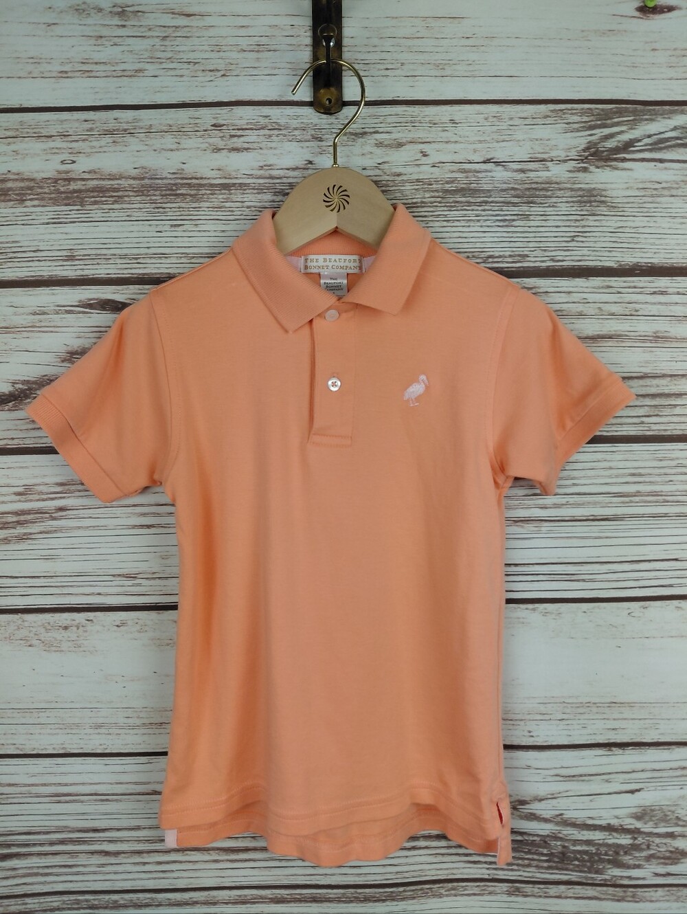 Beaufort Bonnet Company Boys Size 5 Orange Short Sleeve Polo Shirt